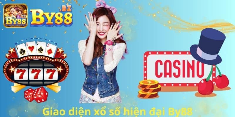 Giao diện xổ số hiện đại By88